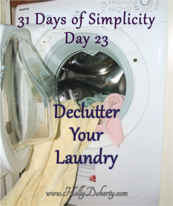 simplify your life declutter laundry